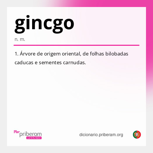 Significado de gincgo