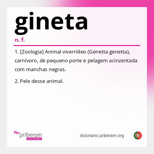 Significado de gineta