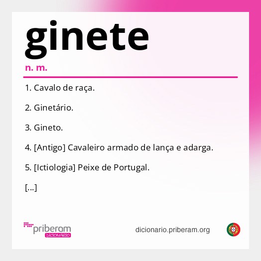 Significado de ginete