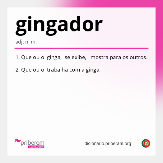 Significado de gingador