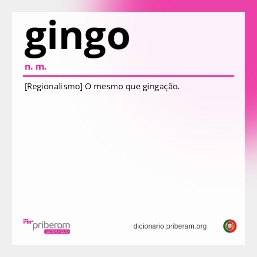 Significado de gingo
