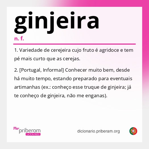 Significado de ginjeira