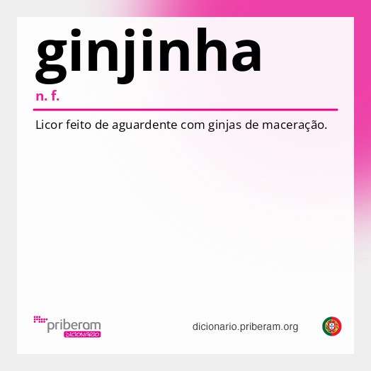 Significado de ginjinha