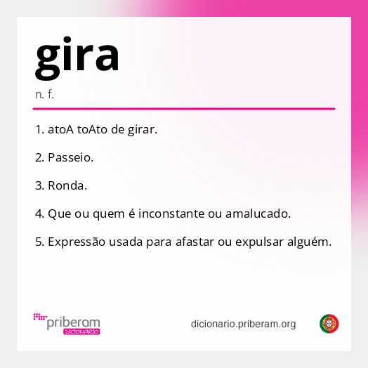 Significado de gira