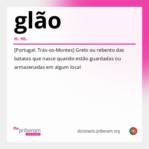 Significado de glão
