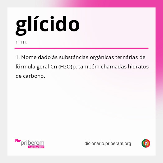 Significado de glícido