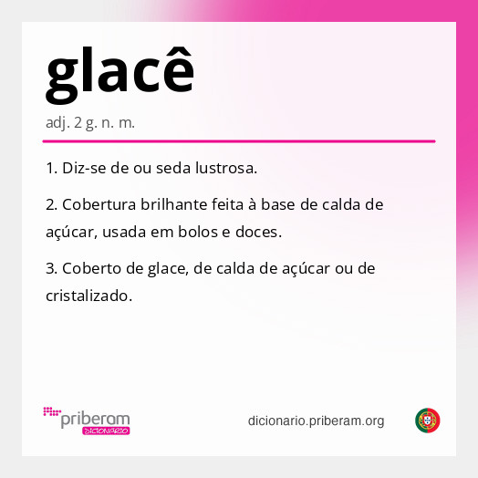 Significado de glacê