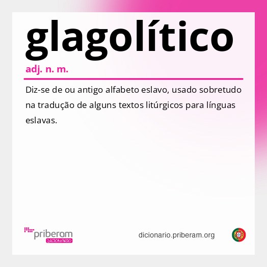 Significado de glagolítico