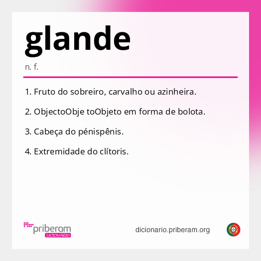 Significado de glande