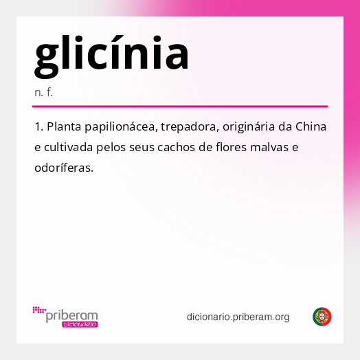 Significado de glicínia
