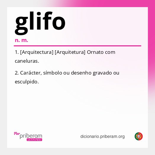 Significado de glifo