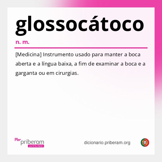 Significado de glossocátoco