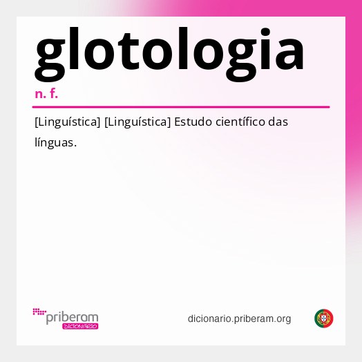 Significado de glotologia