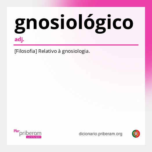Significado de gnosiológico
