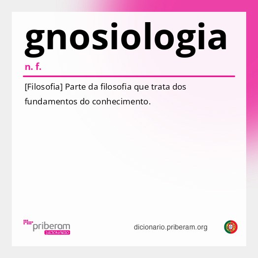 Significado de gnosiologia