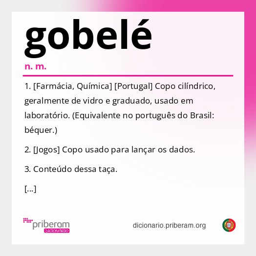 Significado de gobelé