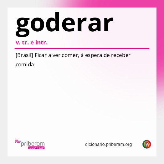 Significado de goderar
