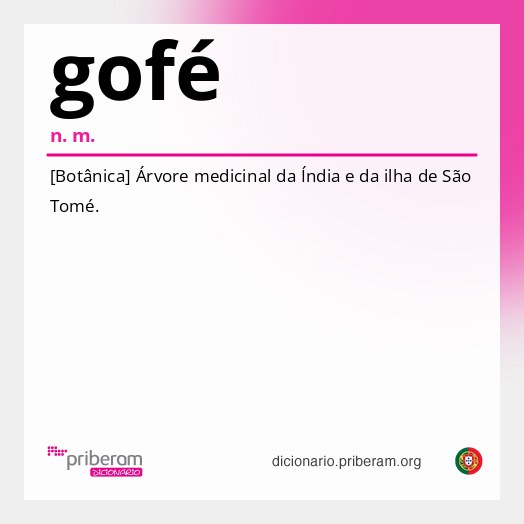 Significado de gofé