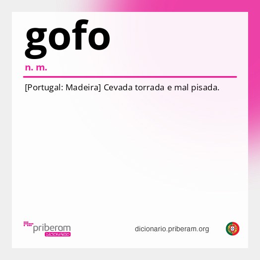 Significado de gofo