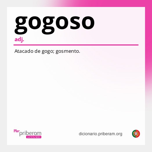 Significado de gogoso