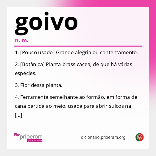 Significado de goivo