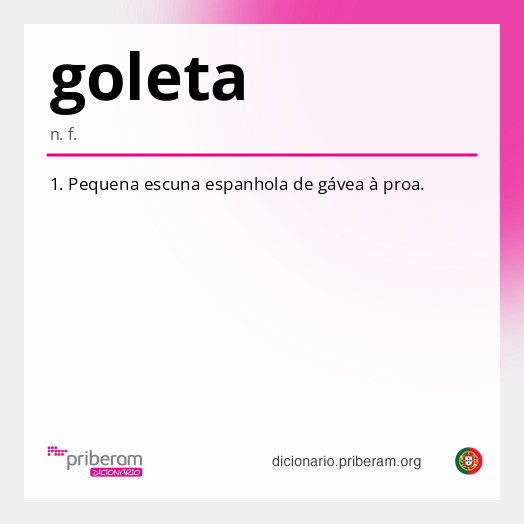 Significado de goleta