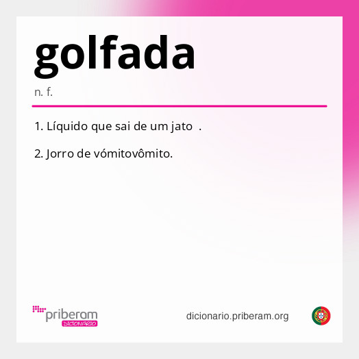 Significado de golfada