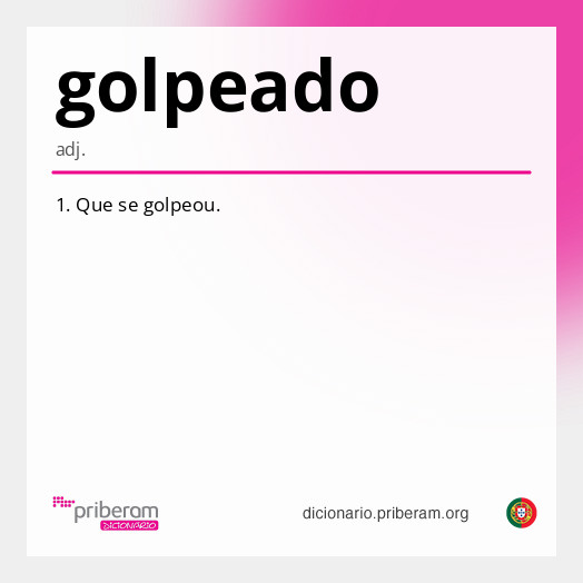 Significado de golpeado