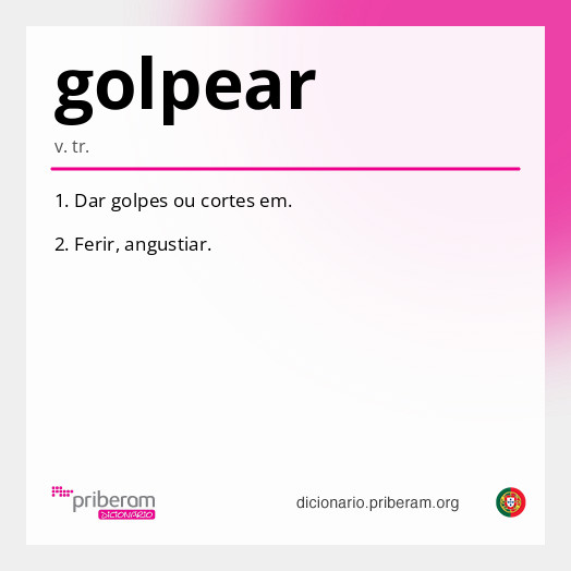 Significado de golpear