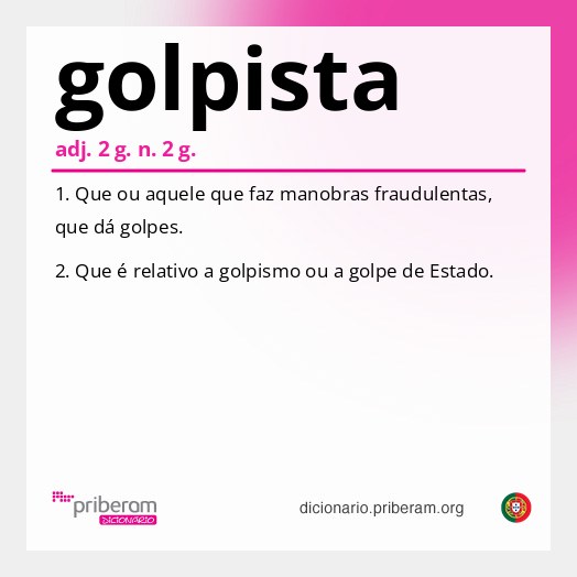 Significado de golpista