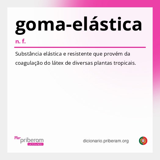 Significado de goma-elástica