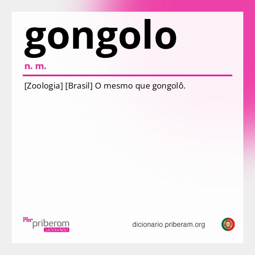Significado de gongolo