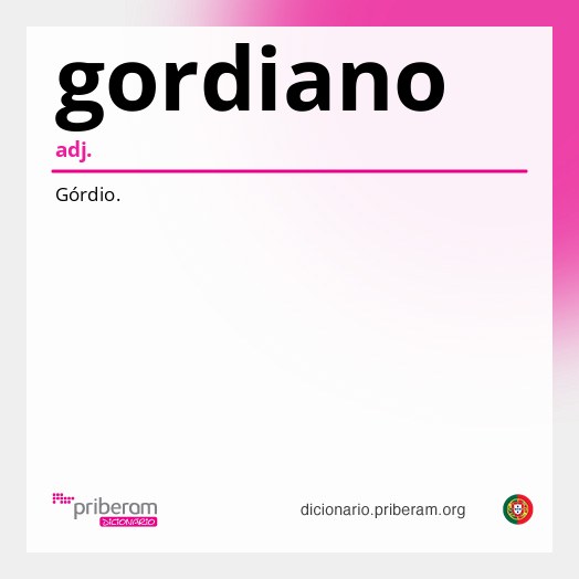 Significado de gordiano