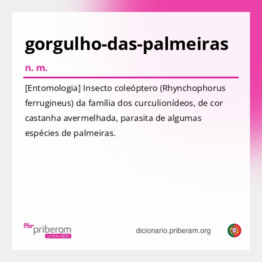 Significado de gorgulho-das-palmeiras