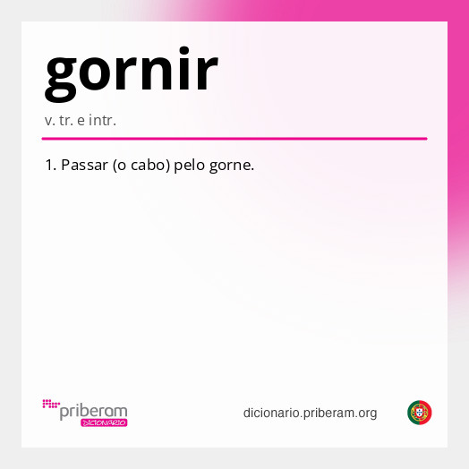 Significado de gornir