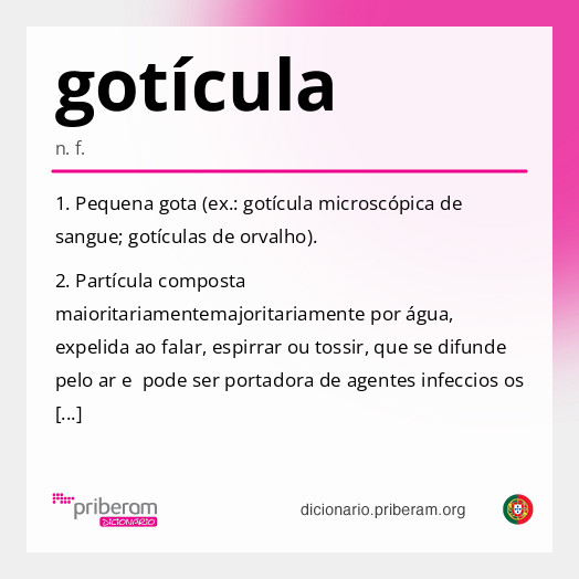 Significado de gotícula