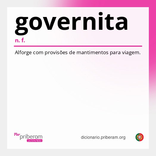 Significado de governita