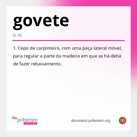 Significado de govete