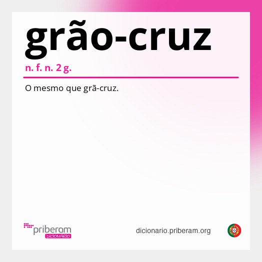 Significado de grão-cruz
