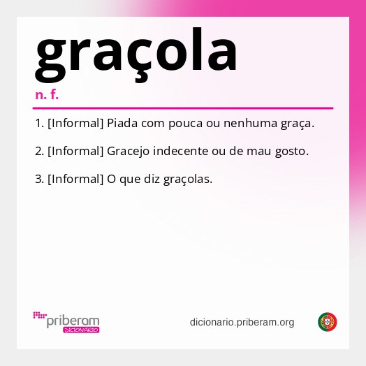 Significado de graçola