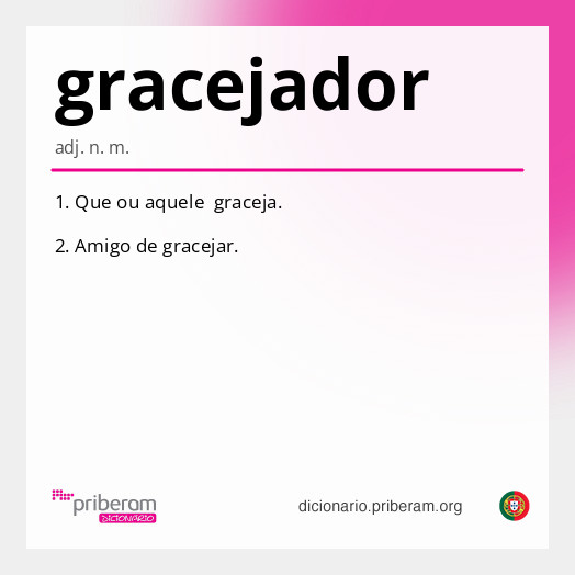 Significado de gracejador