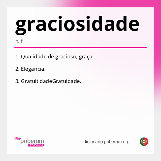 Significado de graciosidade