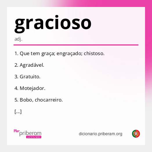 Significado de gracioso