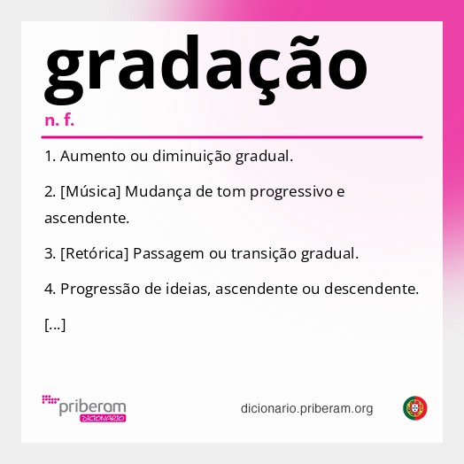 Significado de gradação