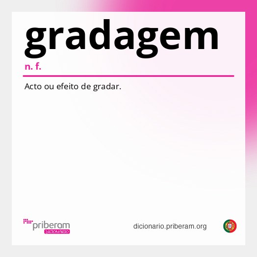 Significado de gradagem
