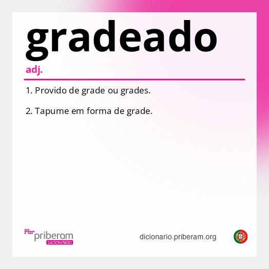 Significado de gradeado