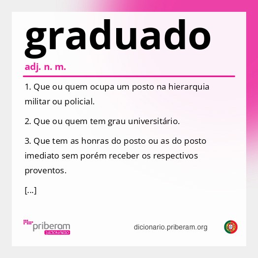 Significado de graduado