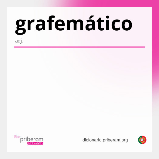 Significado de grafemático