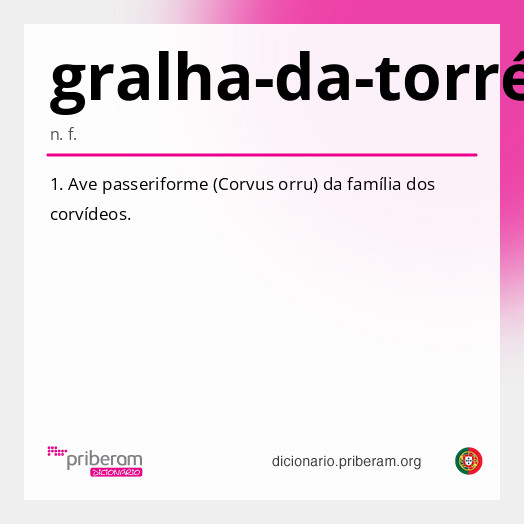 Significado de gralha-da-torrésia