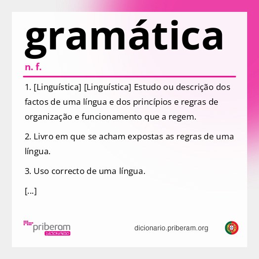 Significado de gramática